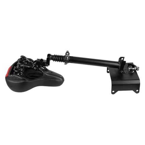 Lagomloot Sillín de asiento eléctrico de altura ajustable para Segway para Ninebot F20, F25, F30, y para marco de acero f40, cojín negro, 6 libras