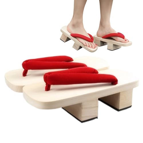 Sandalias Geta japonesas de madera para un descanso tradicional y cómodo en casa