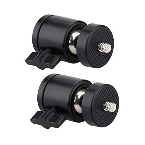 HEMOTON Professional Mini Ball Head Tripod Mount Hot Shoe and Ring Light Fits Cameras Smartphones Action Cameras