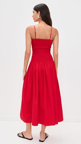 Madewell Women's Poplin Smocked Maxi Dress3