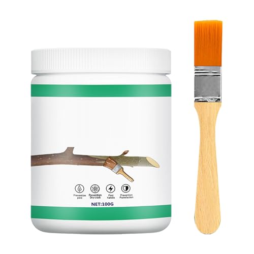 ANKROYU Scellant d'élagage des plaies d'arbres, plâtre à la chaux, scellant d'élagage riche, pâte de guérison pour arbres, arbustes, roses, arbres fruitiers, bonsaï, greffage, coup
