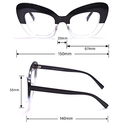 Image of 3 Pack style Readers,Blue Light Blocking Computer Cat eye Reading Glasses for Women (black /red /leopard, 1.75)
