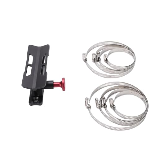 Naroote Support D'extincteur Durable à Dégagement Rapide, Support de Barre de sécurité Réglable pour un Ajustement Rapide pour L'accès, Installation Facile, Noir (BLACK)