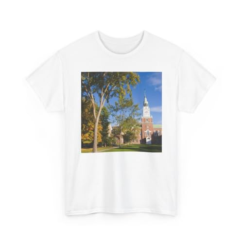 3dRose Education, Dartmouth College, New Hampshire - US30 JMO1118 - Jerry and Marcy Monkman Unisex Heavy Cotton Tee White/M