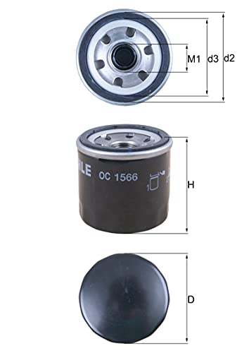 Mahle OC 1566 - Filtre à huile Cover