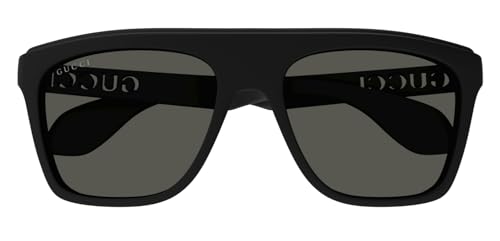 Gucci GG1570S 001 Black/Grey Square Men's Sunglasses2