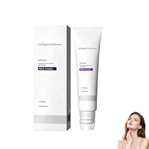 Coolord Magic Collagen Fullerene Neck Cream Tighten & Lift Neck Cream with Collagen Peptides for Crepey Skin Reduce Wrinkles Nd Tightening for Skin Types (1pc)