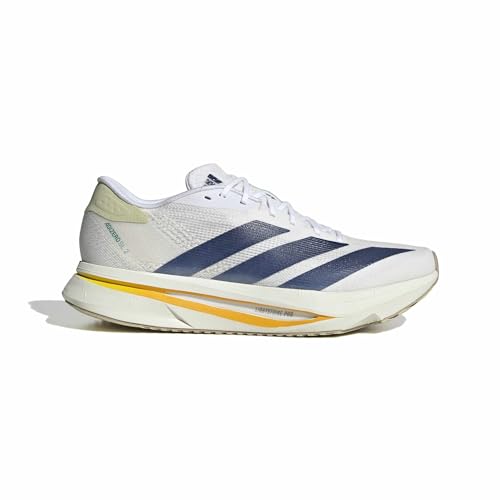 adidas Herren Adizero Sl2 Shoes, FTWR White/Dark Blue/Dual Yellow, 40 EU – Ansicht 2