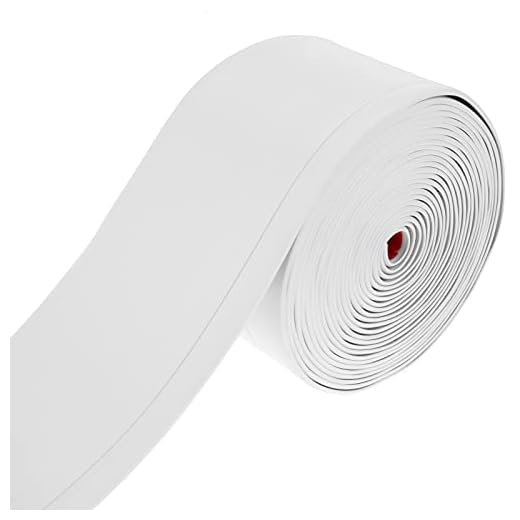 PrimeMatik - Självhäftande flexibel golvlist 70 x 20 mm. Längd 5 m vit