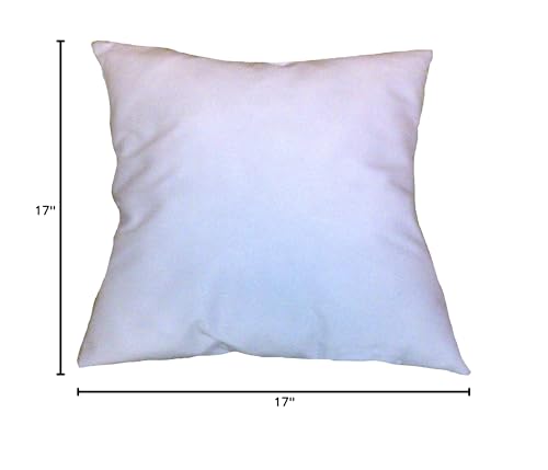 Reynosohomedecor 17X17 Inch Square White Cotton-Blend Throw Pillow Insert Form thumb #3