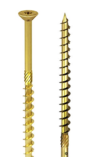 Vis à bois SCH-H Ø 8 mm filet profond pour assemblage de charpente 140 mm