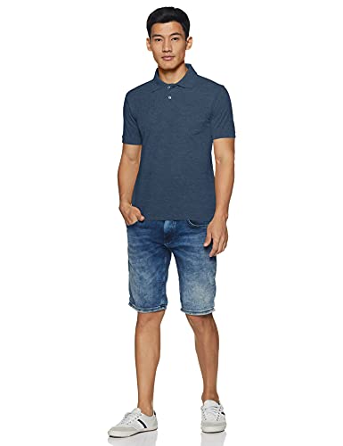 Image of Rupa Bumchums Men Super Combed Cotton Solid Half Sleeve Club Collar Polo Regular Fit T-Shirt with Chest Pocket