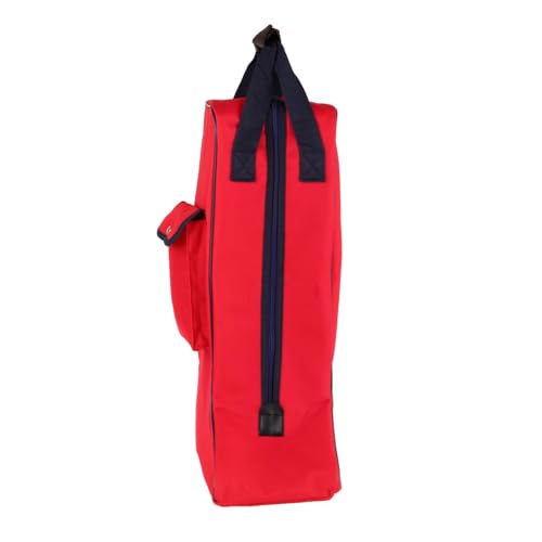 harayaa Bolsa de Bota Larga para Montar, Organizador de Equipo Ecuestre, Tela Oxford, Multifuncional, Gran Capacidad con Asa de Transporte, Rojo, unico