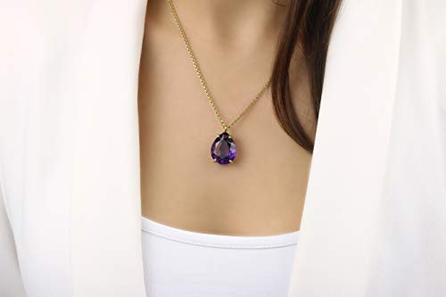 Collier de Mariée Améthyste Pourpre - Finis les Bijoux Qui Térnissent