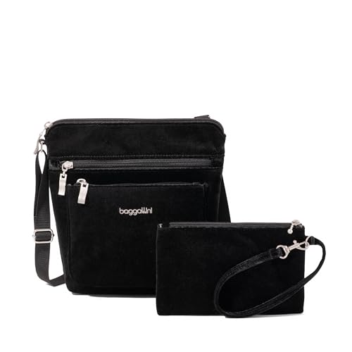 Image of Baggallini Pocket Crossbody Bags for Women 8x8 Small Lightweight Durable Water-resistant Travel Purse W /Rfid