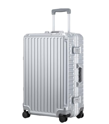 Luggage Suitcase Carry On Luggage Hard Shell Checked Luggage with Aluminum Frame,No Zipper Suitcase with Spinner Wheels Checked Luggage