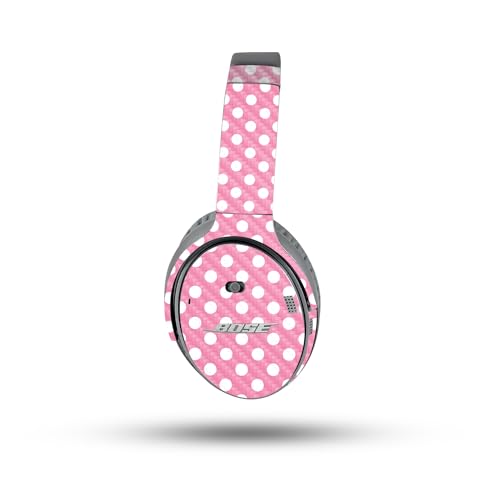 Image of MightySkins Carbon Fiber Skin Compatible with Bose QuietComfort 35 II Headphones - Mini Dots | Protective, Durable Textured Carbon Fiber Finish | Easy to Apply, Remove, and Change Style
