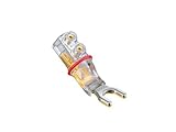  WBT nextgen 0681 Cu 24 Karat vergoldete Kabelschuhe aus hochreinem Kupfer zum Schrauben - 4er Set inkl. Torxschraubendreher