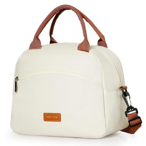 Lancheira para mulheres e homens, isolada de grande capacidade, bolsa de almoço reutilizável portátil com alça de ombro ajustável para trabalho