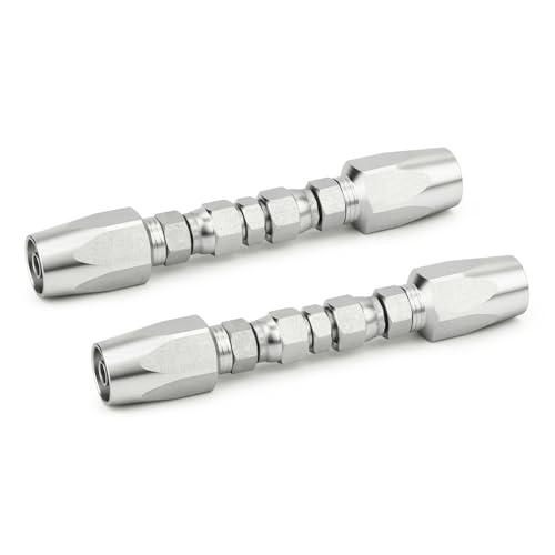 Image of TAISHER 2PCS Hydraulic Hose Repair Kit 1 /2 inch Reusable Fittings, 2-Wire Size #08 Field Repair Kit