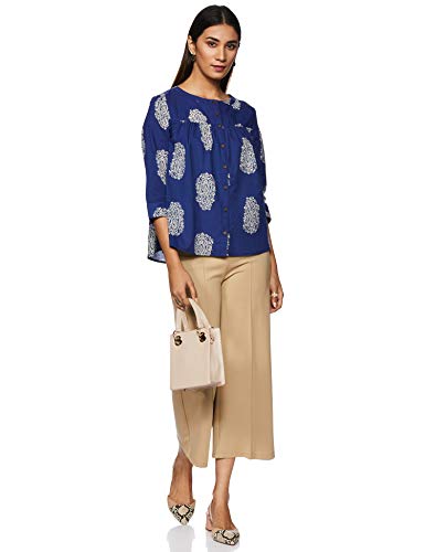 Image of Amazon Brand - Myx Women Cotton Regular Fit Casual Kurti (Available in Plus Sizes)