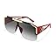 Red Frame Gradient Grey Lens