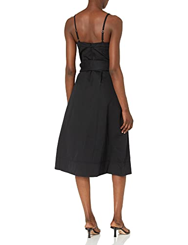 Club Monaco Women's Belted A-Line Dress, Black, 10 #TOP3