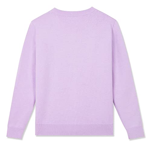 Image of BOBOYOYO Girls Cute Cardigan Cotton Girls Button Up Sweater Knit Jacket | Long Sleeve Crew Neck Kawaii Clothes for Casual School Wear
