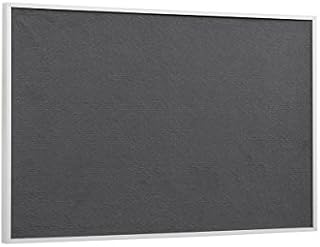 Bi-Office New Basic Grey Felt Notice Board, 39 x 29 cm, Black Pine Frame