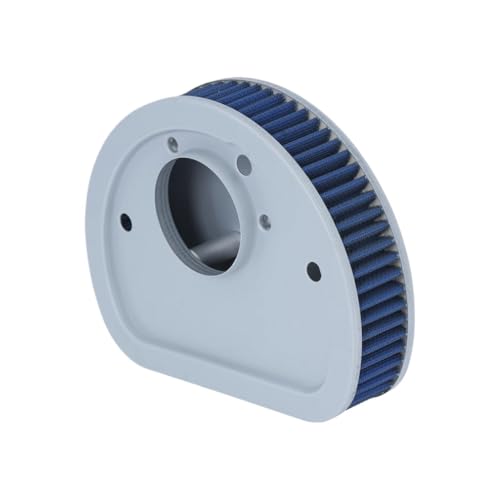 Filtre à air de moto bleu optimisant l'admission pour Softail et Dyna