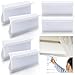 4 Cordless Roller Blinds Shades with Lifting Clamp Pulls for Window Blinds