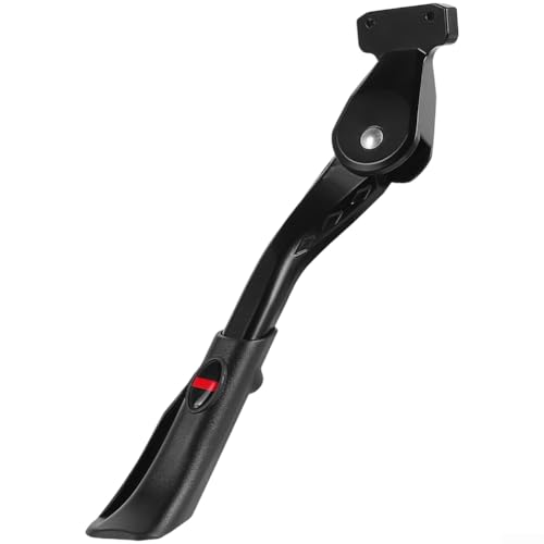 Soporte plegable para bicicleta OUXI V8, soporte lateral ajustable de aleación de aluminio con base antideslizante, soporte de estacionamiento para bicicletas de 20 a 29 pulgadas