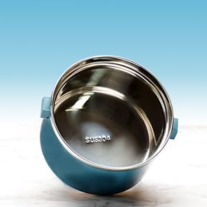 Miniatura 3 de SANQIAHOME Lonchera apilable de acero inoxidable de 4 niveles sellada (rosa, 4 capas) con cuchara y tenedor