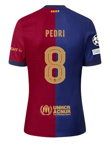 Pedri Soccer Jersey for Men - High Performance Sports Shirt, Breathable and Quick Dry Fabric (US, Alpha, Small, Regular, Regular, Home)