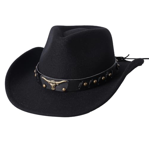 Jastore Western Cowboy Hat for Kids Boy Girl Classic Cowboy Cowgirl Dress Up Hat with Buckle Belt2