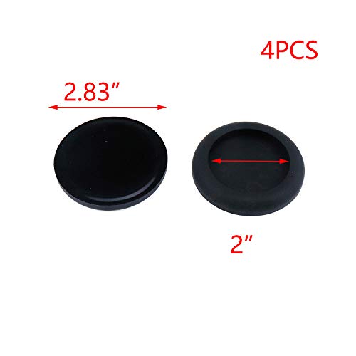 T Tulead Black Caster Cups Non-Slip Furniture Cups Bed Cabinet Stopper 2-Inch Dresser Couch Cups Pack Of 4 #TOP1