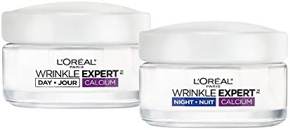L’Oreal Paris Anti-Aging Face Cream 55+, Day + Night Skincare Kit, Wrinkle Expert, With Calcium to Reduce the Look of Wrinkles, 50mL