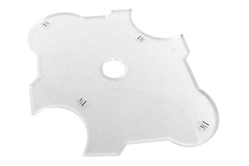 Taytools 468556 6 Piece Radius Gauge Set, 3/16 Inches Thick Acrylic, Inside And Outside Sizes From 1/8 To 2 Inches, Overall Sizes Range From 3 To 9 Inches #TOP2