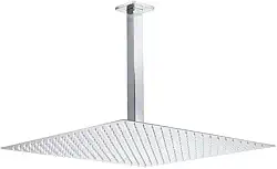 Pingoo.casa, Ducha Chuveiro de Teto Quadrado Aço Inox 30 40cm Mundaú - Prata