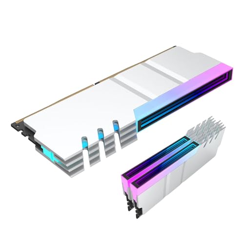 Disipador de calor RAM RGB de 5V para PC de escritorio con aleta de enfriamiento de 3 pines