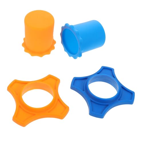 Milisten 2set Microphone Protective Cover Silicone Rings for Handheld Mic Roll Slip Protection Ktv Karaoke Use Orange