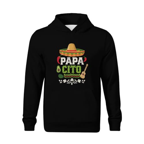 Kids Papacito Family Cinco De Mayo Mexican Dad Boys Girls Lightweight Kangaroo Pocket Fleece Hoodies2