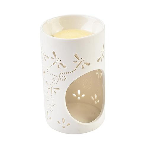 ADOCARN Portavelas De Libélula Hueca Vela Led Velas Cónicas Lámpara De Vela Caliente Quemador De Cera Electrico Velas De Té Sin Calentador De Velas Perfumado Difusor De Aroma