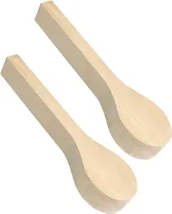 BeaverCraft BB1 Wood Carving Spoon Blank Basswood for Beginner Whittling Craft Wood Blanks for Carving (2 Spoon Blanks Basswood)