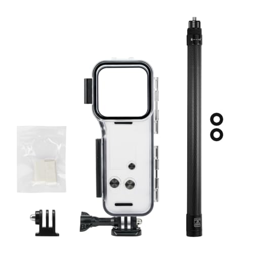 Carcasa impermeable 50m OSMO Pocket 4 con soporte tarjetas