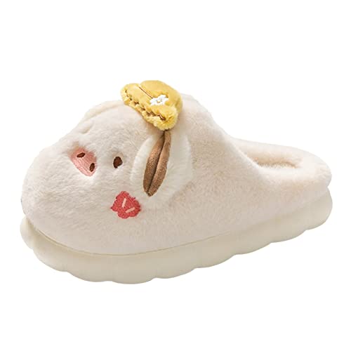 Pantoufles chaudes d'hiver pour femmes avec motif mignon