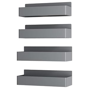 Magnetic Spice Rack for Refrigerator, Kitchen Organizer and Storage Shelf, Grey (4 Pack)… Magnetic Spice Rack for Refrigerator Kitchen Organizer and Storage Shelf Grey 4 Pack