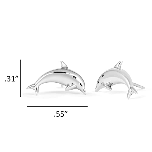 Boma Jewelry Sterling Silver Dolphin Stud Earrings4