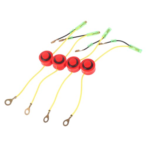 POPETPOP 4pezzi Interruttore di Spegnimento per Macchine Trowel Motore Accessori per Trattori da Giardino Tosaerba e Macchine per Ricambi Affidabili e Resistenti