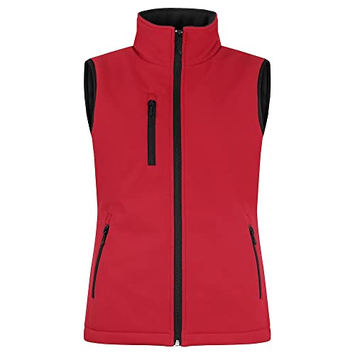 CliQue Womens/Ladies Softshell Panels Gilet (L) (Red)